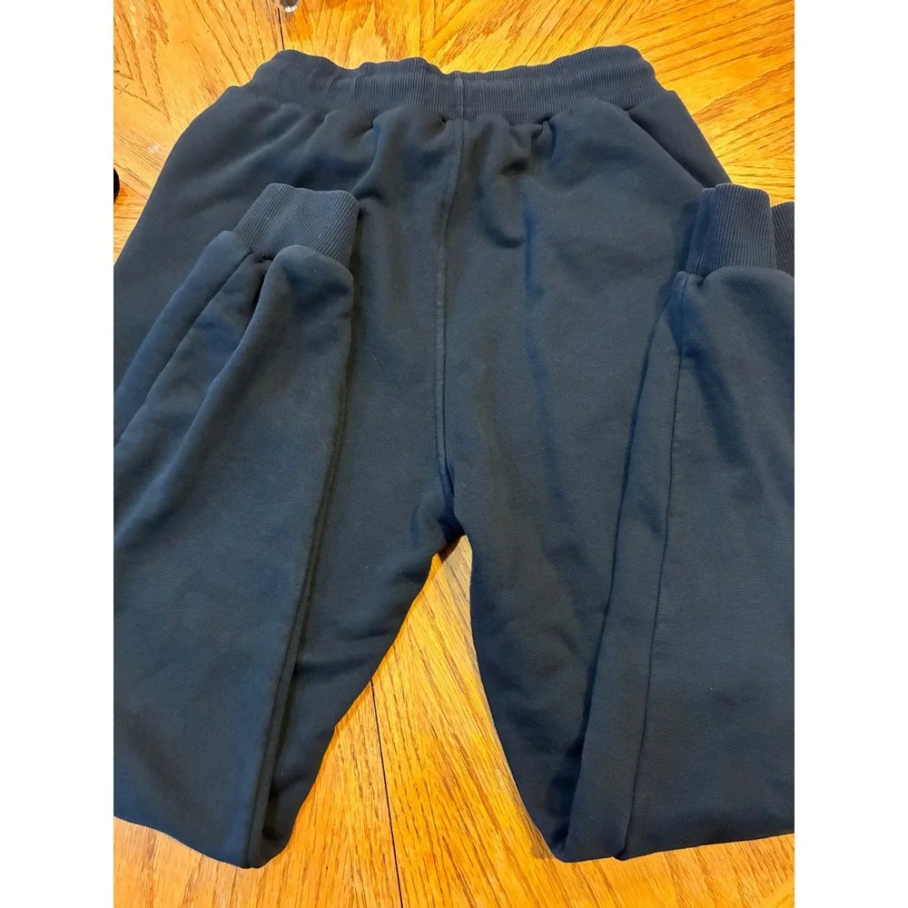 The North Face Mens Black Fleece Joggers Sweatpants Tapered Athletic Pants M